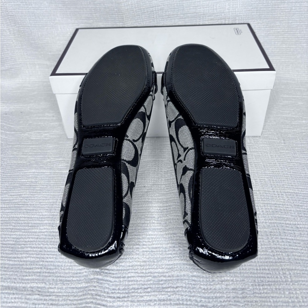 Coach Black Signature Jacquard Driving Loafers - Picture 3 of 5